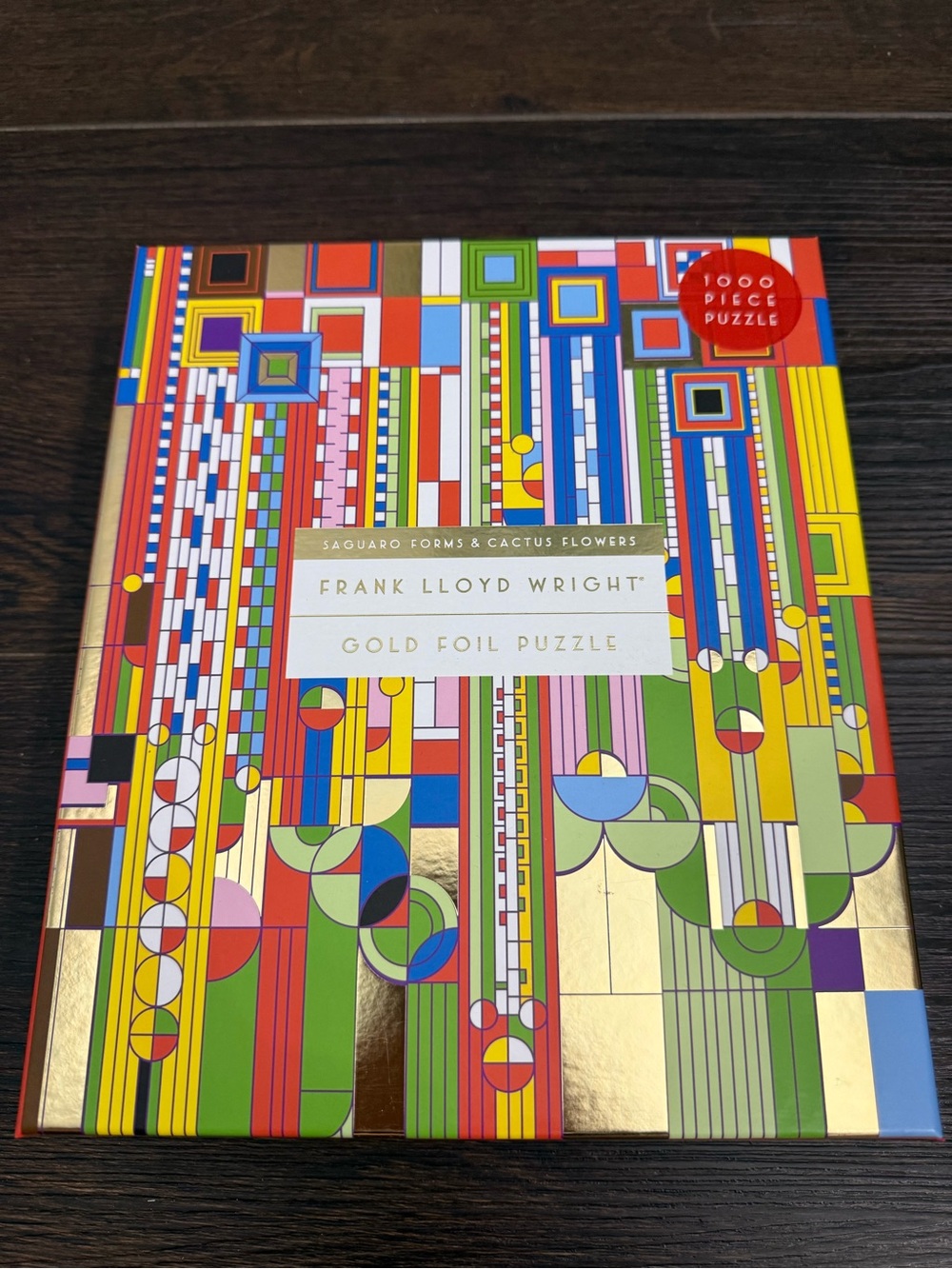 Galison Frank Lloyd Wright Saguaro Forms & Cactus Flower puzzle NEW